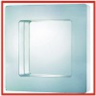silver wall rectangular mirror glass on glass circ