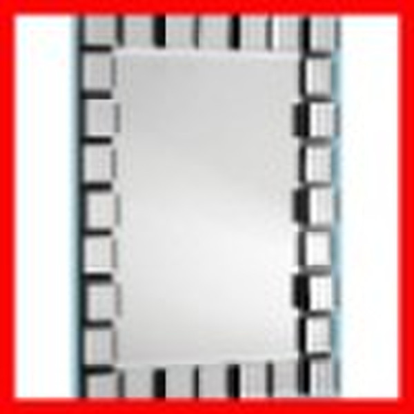 Art Deco mirror.rectangular mirror with small mirr
