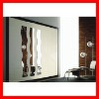 crystal corrugated glass mirror