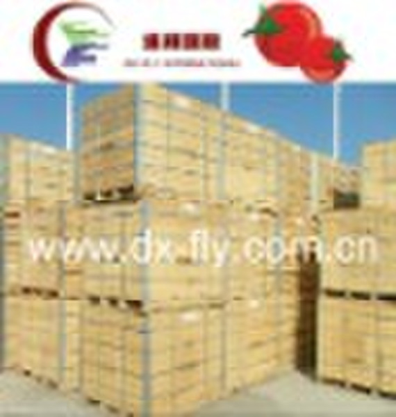 Tomato paste36/38 brix  packed in Wooden ton-bins