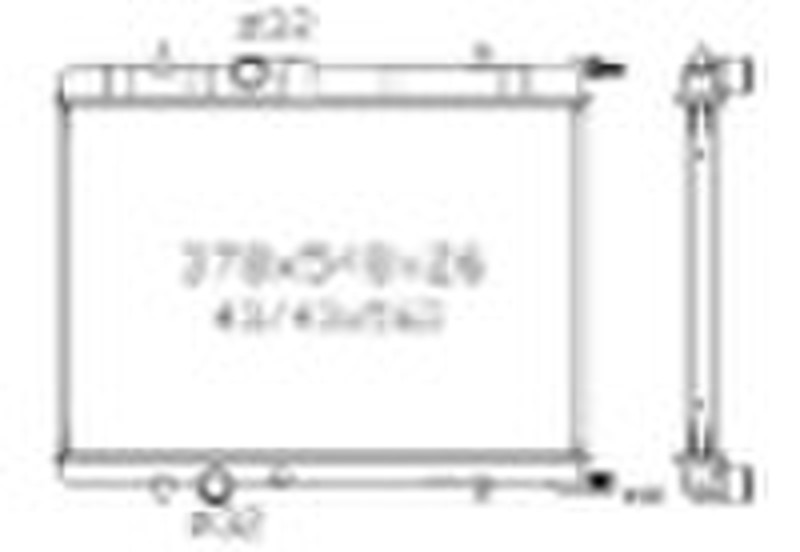 Auto-Kühler (geeignet für: 307 01- / Xsara OEM-Nr .: