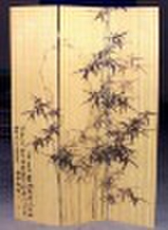 printing bamboo folding screen