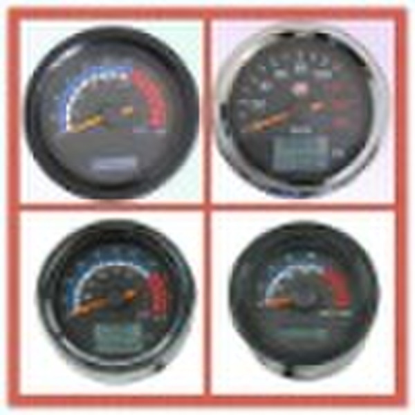 Analog motorcycle speedometer