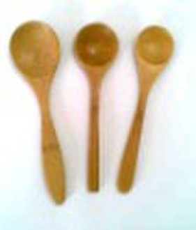 bamboo fork cherry spoon