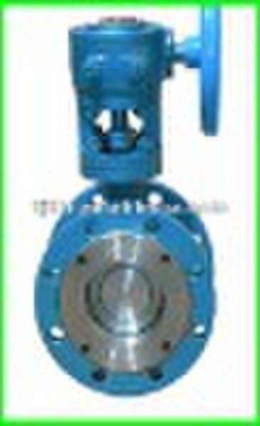 Worm actuated flange butterfly valve