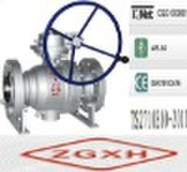 API Worm Gear Trunnion Ball Valves