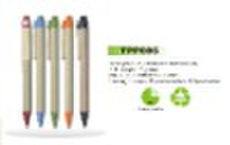 Biologisch abbaubare Kugelschreiber mit Recyclingpapier Fass, Mais