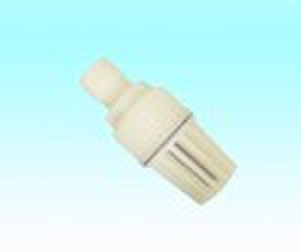 white plastic foot valve