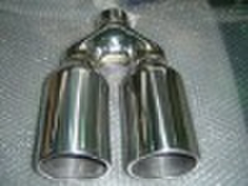 double outlet exhaust tail pipe