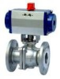 Floating Ball Valve with ISO 5211 Pneumatic Actuat