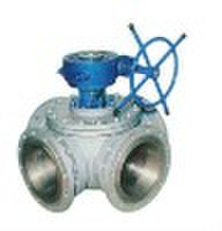 Anti-coking four way ball valve