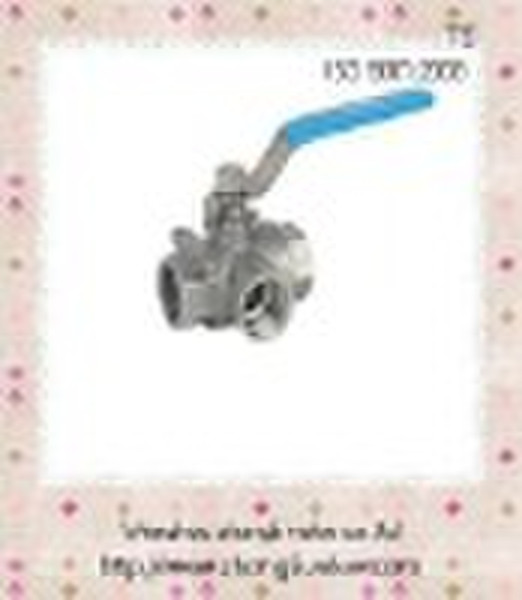 Ball valve ( three way thread ball valve, stainles