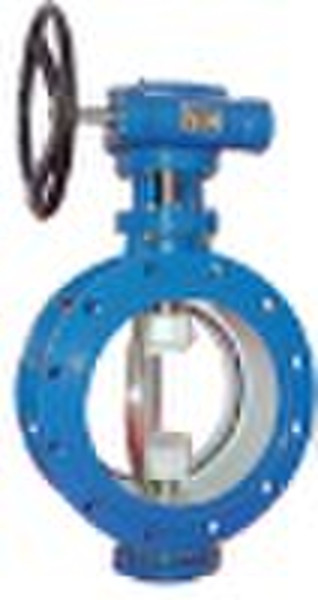 Double eccentric rubber seated butterfly valve