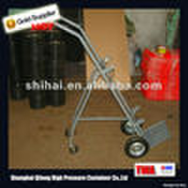 Medical hand trolley for 10L-40L gas cylinder