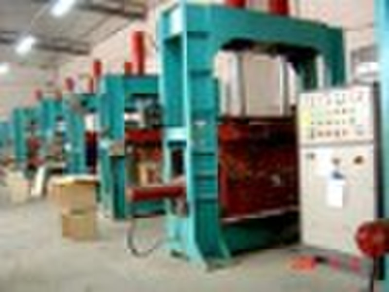 High frequency curved plywood press