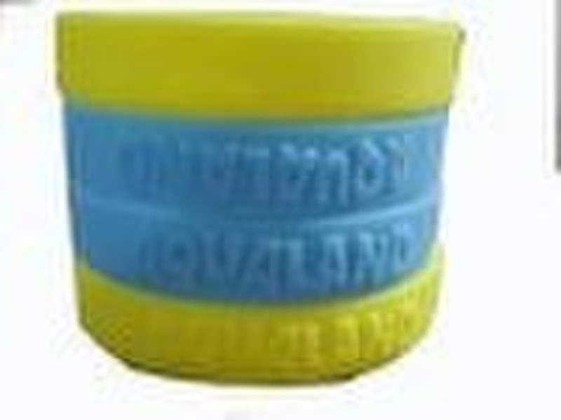 embossed silicone bracelet