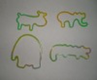 silicone animal rubber band