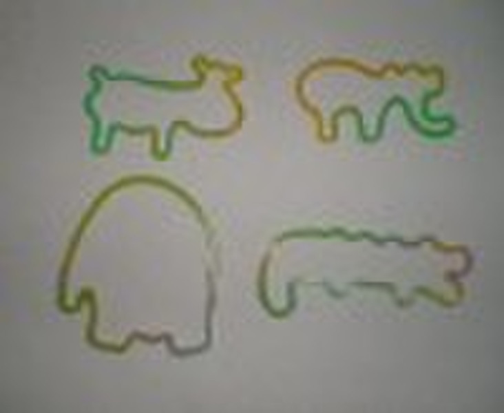 silicone animal rubber band