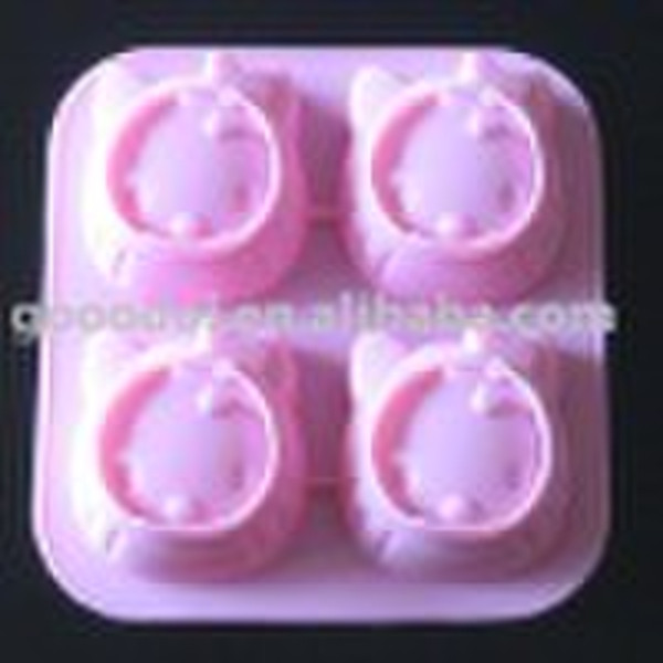 silicone baking mould (4 cups in a mold)