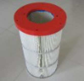 Spun bond polyester fiber filter cartridge