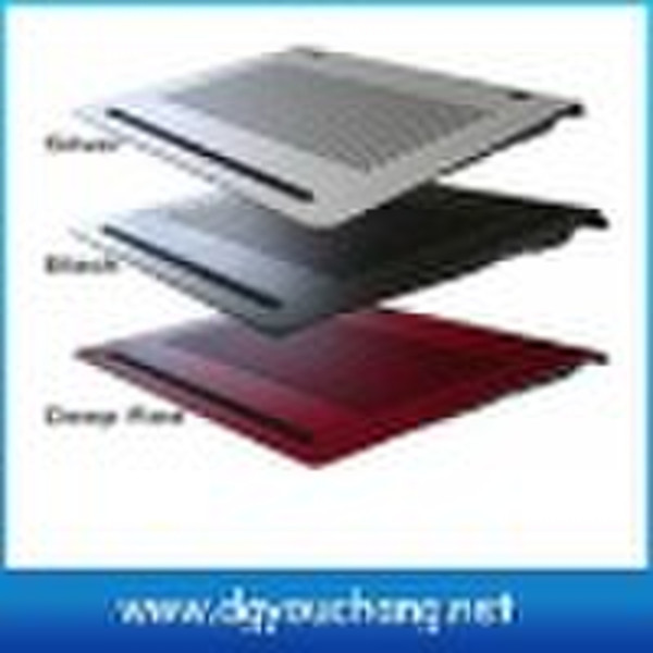 OEM Aluminum 2 fan laptop cooler pad
