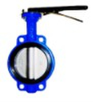 Wafer soft seal butterfly valve