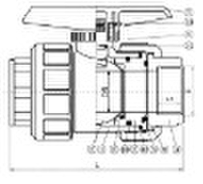 plastic threaded ball valve