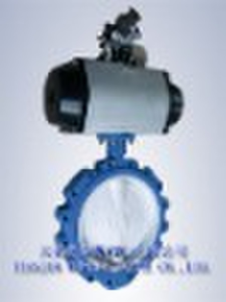 PTFE lined butterfly valve