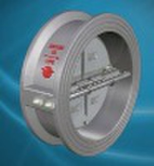 Wafer type dual plates check valve