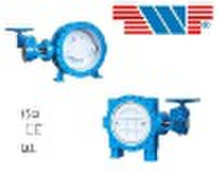 Resilient Seated eccentric flanged butterfly valve