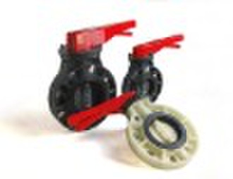 plastic butterfly valve(low torque)