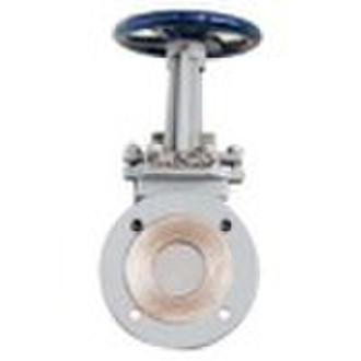 Wafer knife gate valve