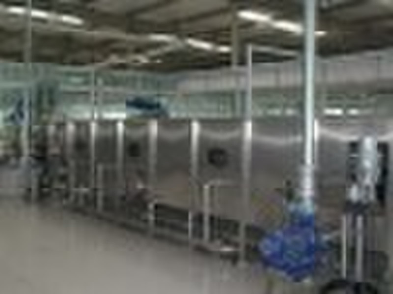 Sterilization And Cooling Tunnel With Spraying Sys