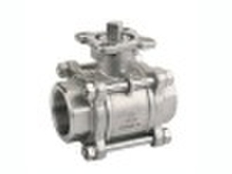 3pc ball valve with ISO Pad