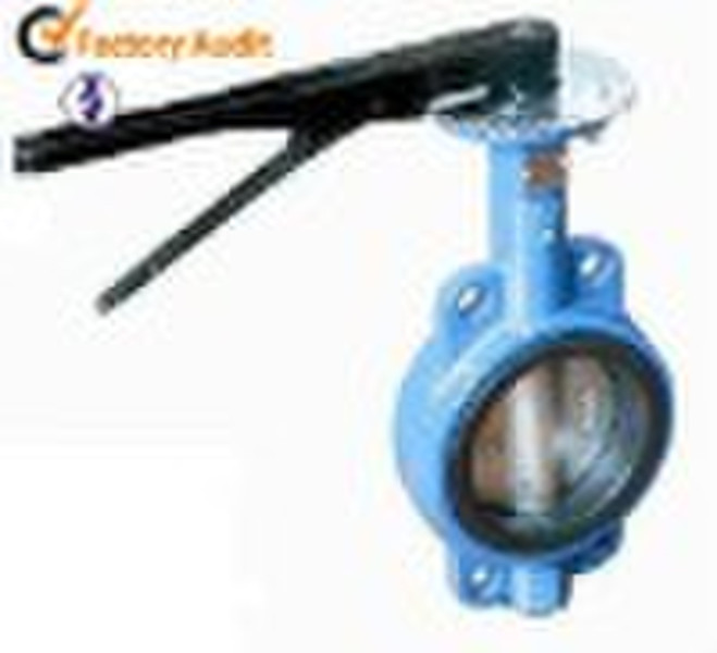 Wafer butterfly valve