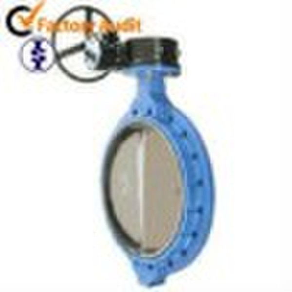 Flange centerline butterfly valve