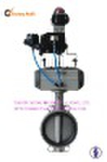 Pneumatic butterfly valve