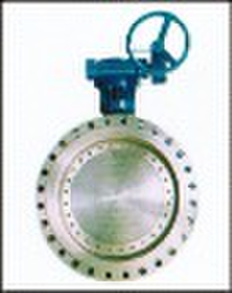 Worm drive flange multi-level metal seal butterfly