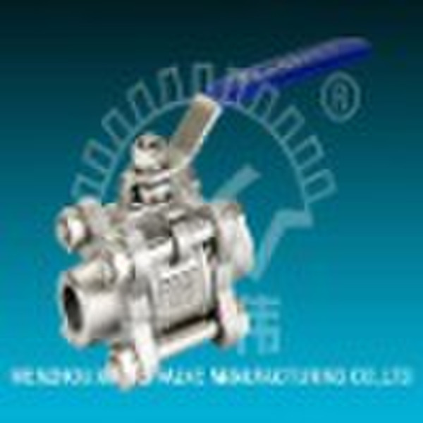 3PC stainless steel welded ball valve