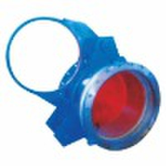 MANUAL FAN-SHAPED BLIND PLATE VALVE