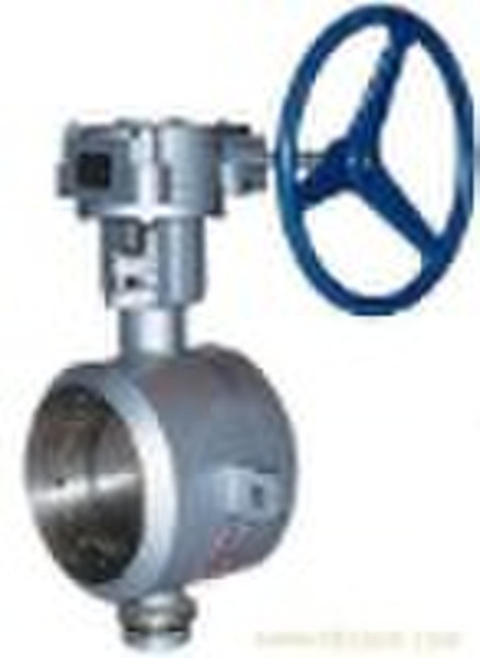 Butt welded butterfly valve