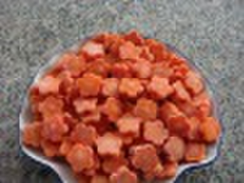 Frozen carrot dices
