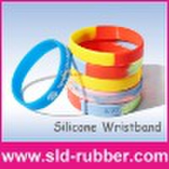 Embossed Rubber Wristband