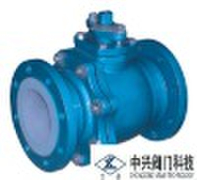 Lined ball valve