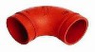 Pipe fitting elbow for fire protection