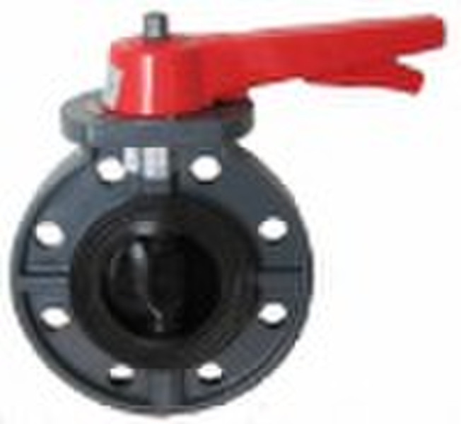 manual UPVC butterfly valve