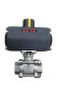 pneumatic 3-PC body ball valve