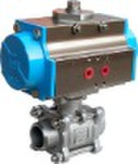 pneumatic 3-PC body ball valve