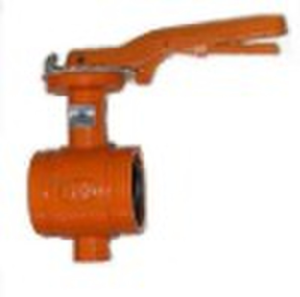 grooved manual butterfly valve