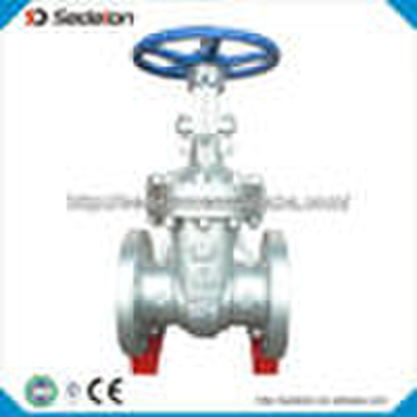 Rising wedge gate valve